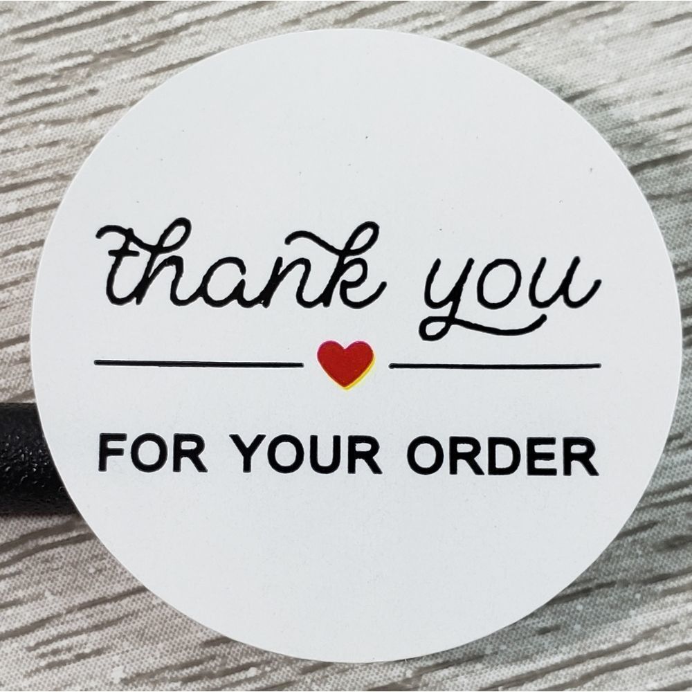 6/$15 100ct Thank You Stickers Round 1" Labels